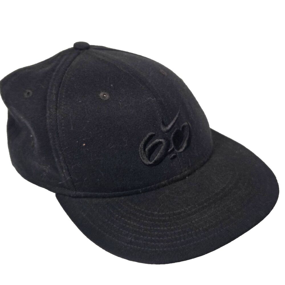 Nike 6.0 Black Fitted Baseball Cap Hat Unisex Adults Casual Size L/XL